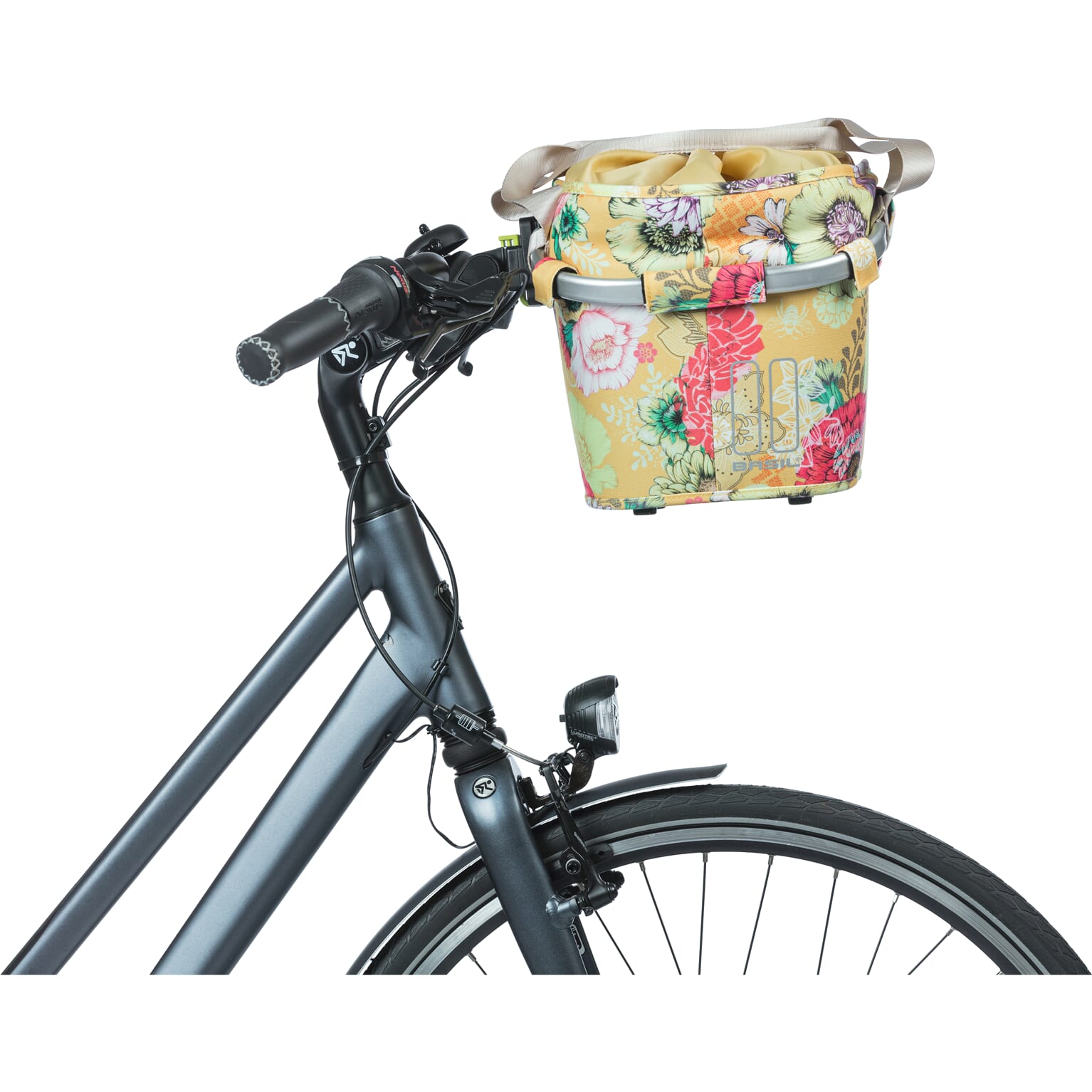 Basil mand front Bloom Field Carry All KF 15L yellow - Image 5