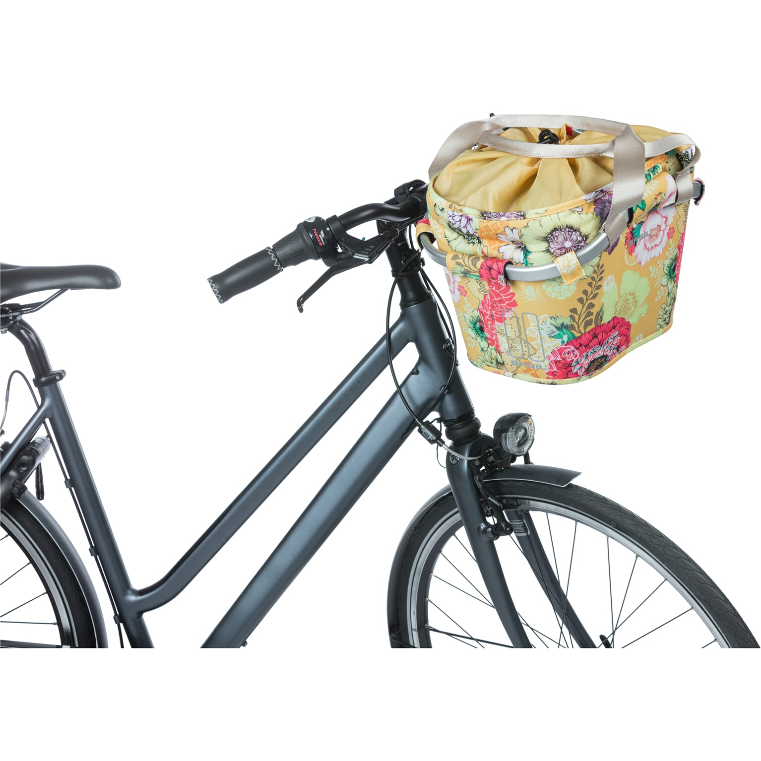 Basil mand front Bloom Field Carry All KF 15L yellow - Image 6