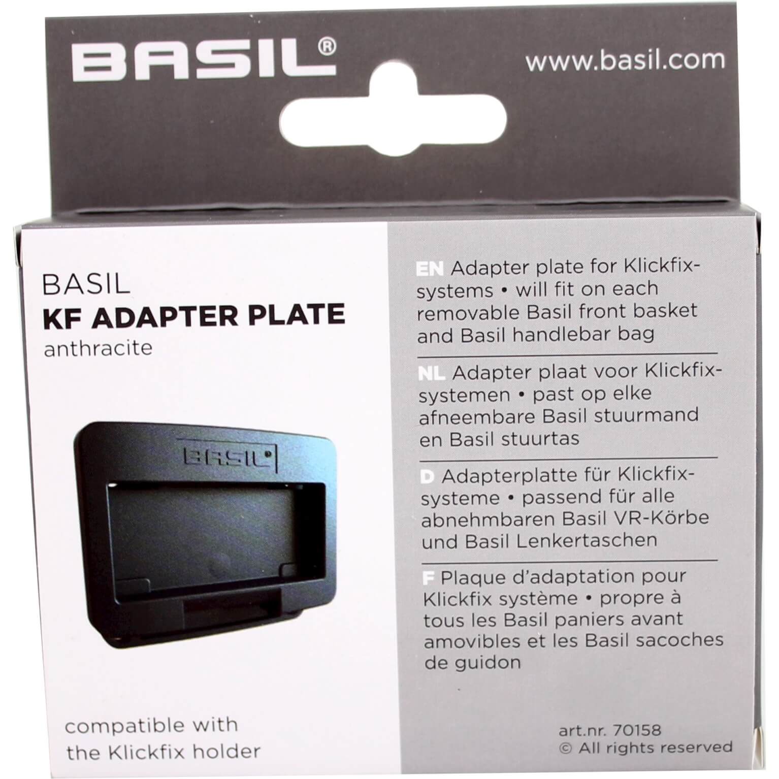 Basil KF adapterplaat voor Klickfix systeem - Image 2