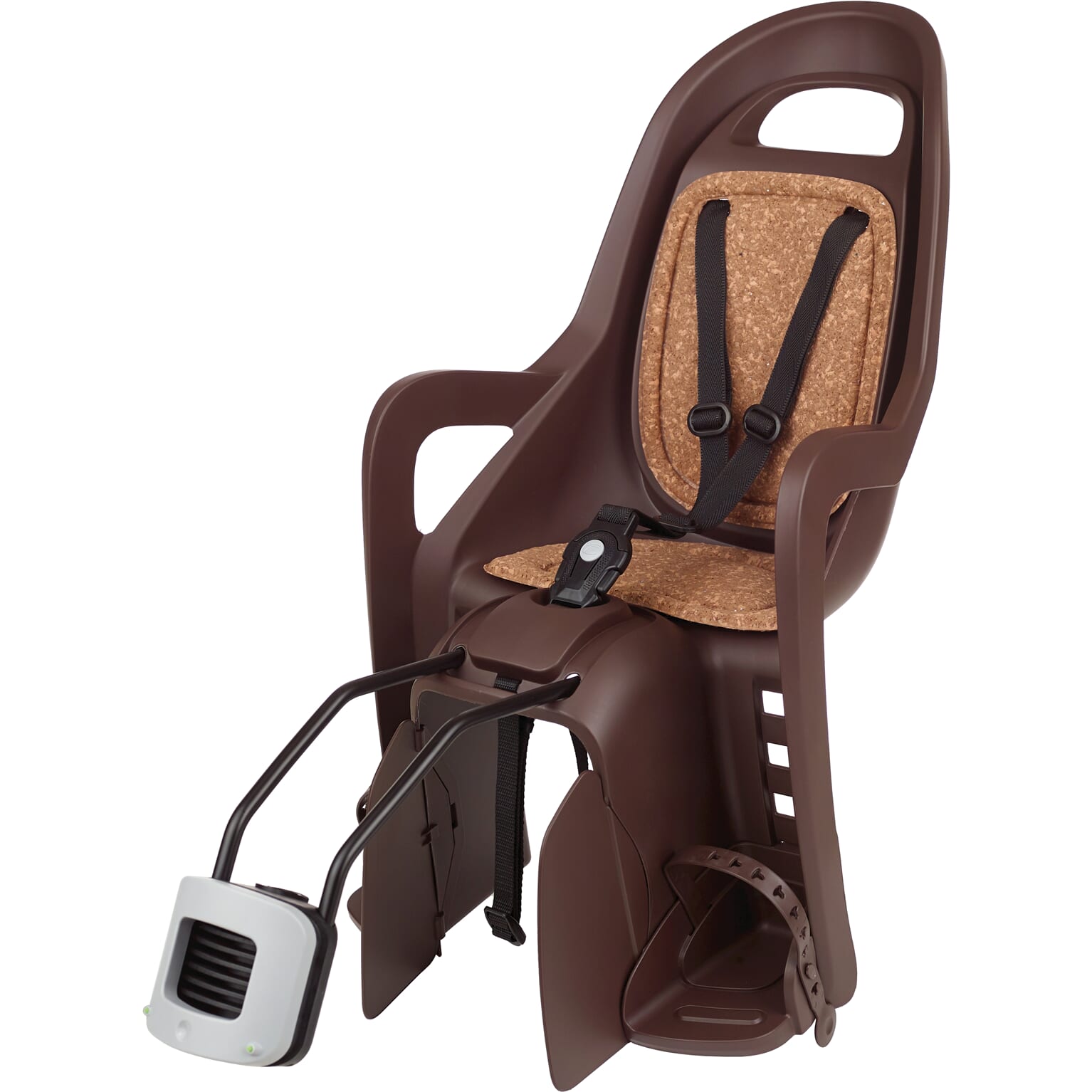 Polisport achterzitje Groovy frame bev. dark brown Eco