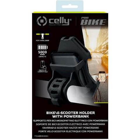 Celly telefoonhouder met powerbank zwart - Image 4