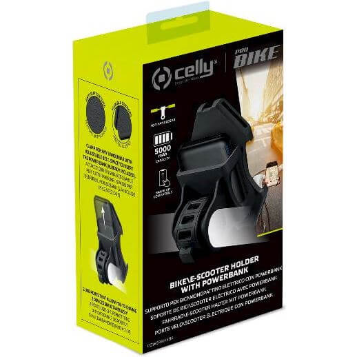 Celly telefoonhouder met powerbank zwart - Image 5