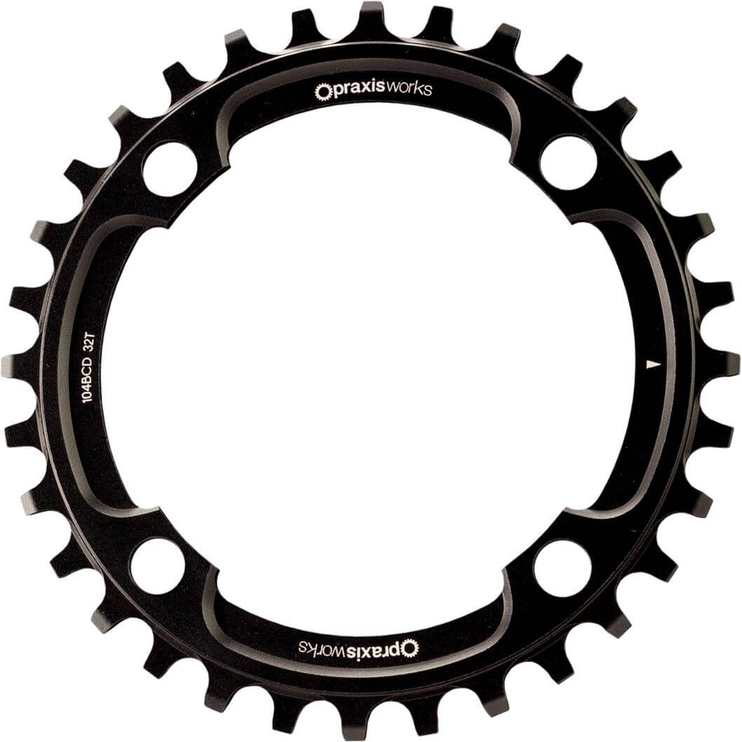 Praxis kettingblad 1x MTB 104BCD 30t zwart