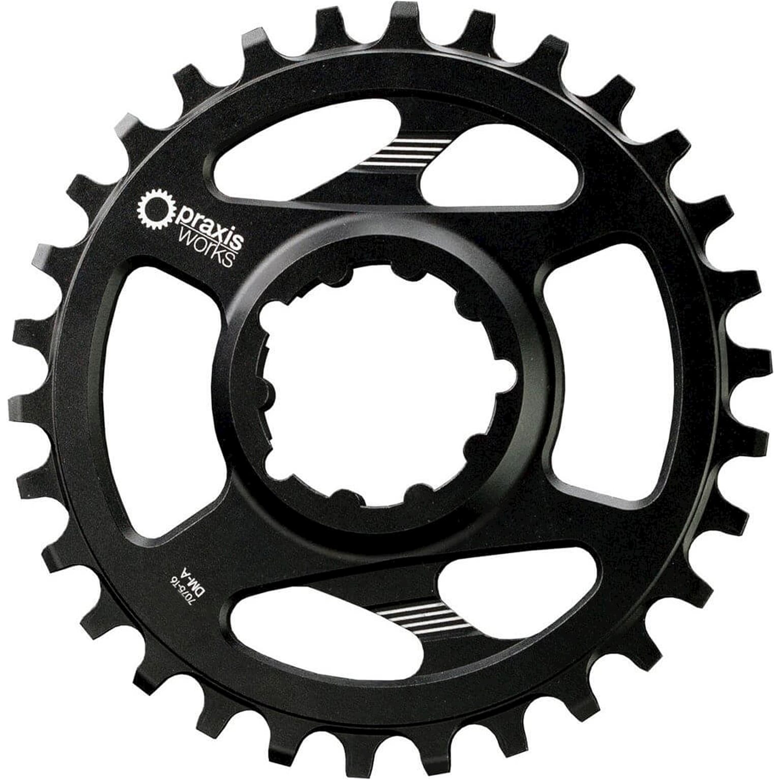 Praxis kettingblad 1x MTB DM(A) 36t 3mm offset wave zwart