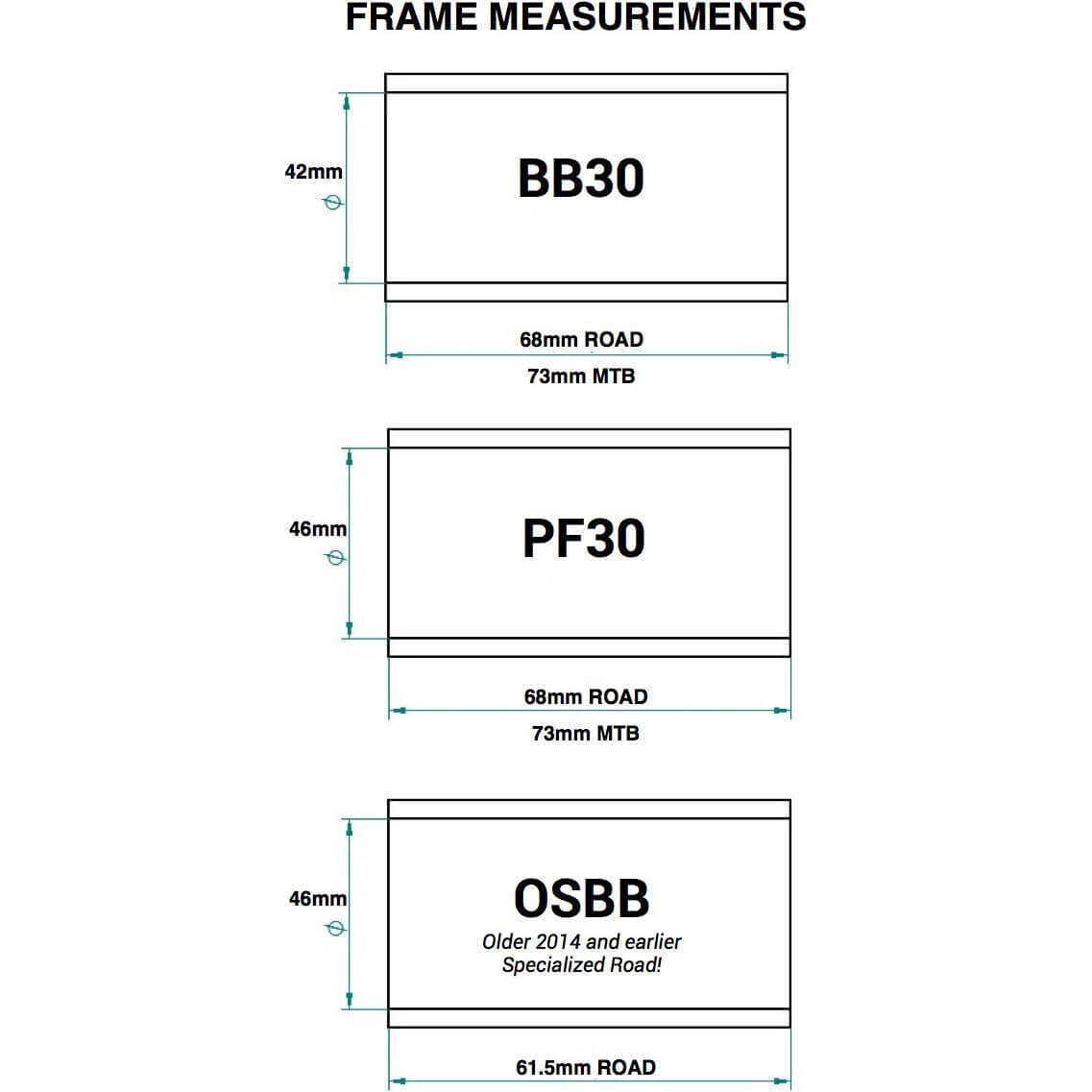 Praxis trapas adapter M24 Sram GXP BB30 PF30 MTB 73mm - Image 2