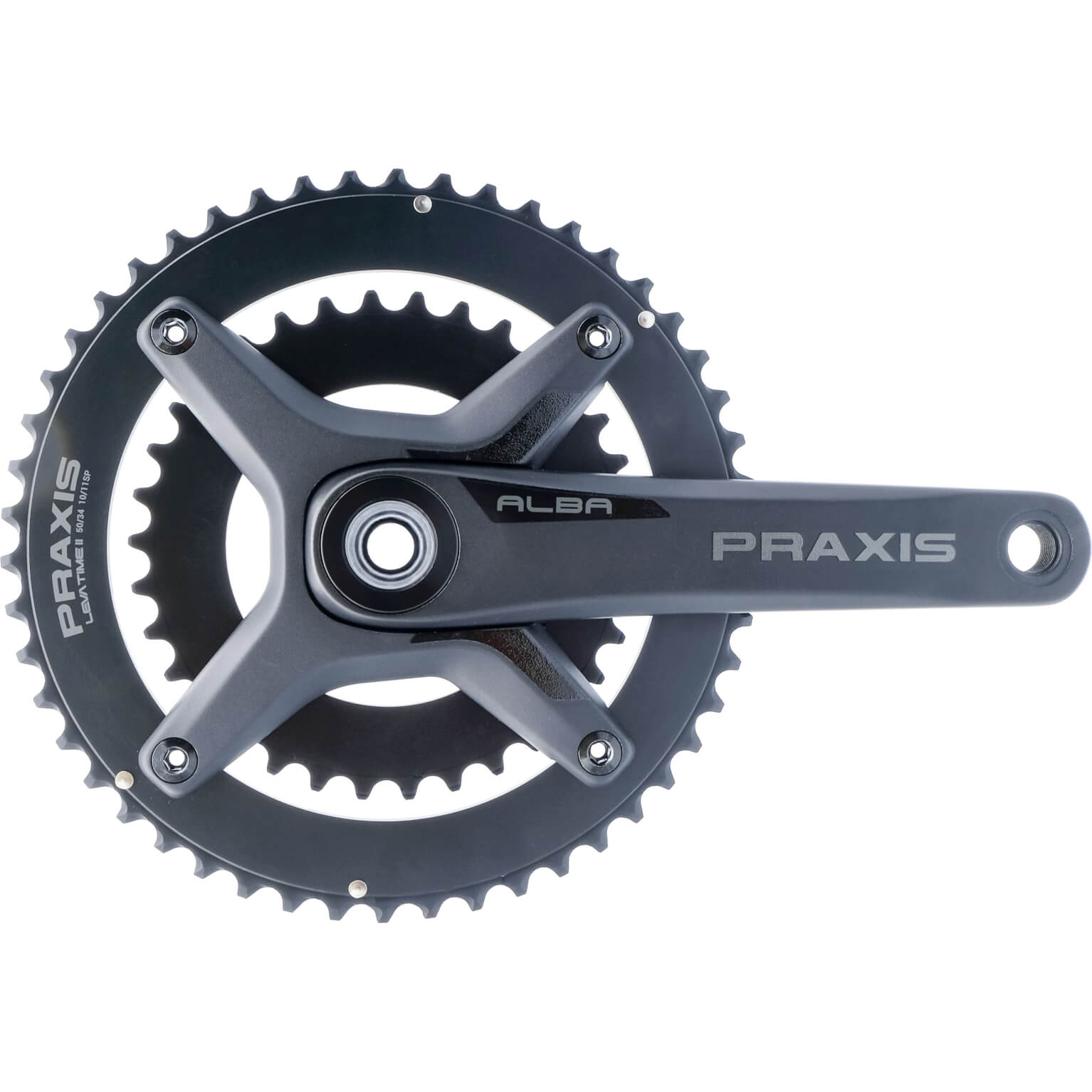 Praxis crankstel Alba M30 DM X-spider 165 50/34T