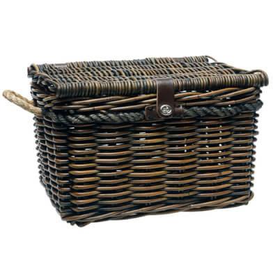 New Looxs mand Melbourne L 45L met deksel bruin 45x33x31cm