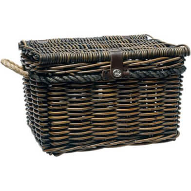 New Looxs mand Melbourne M 24L met deksel bruin 38x27x24cm