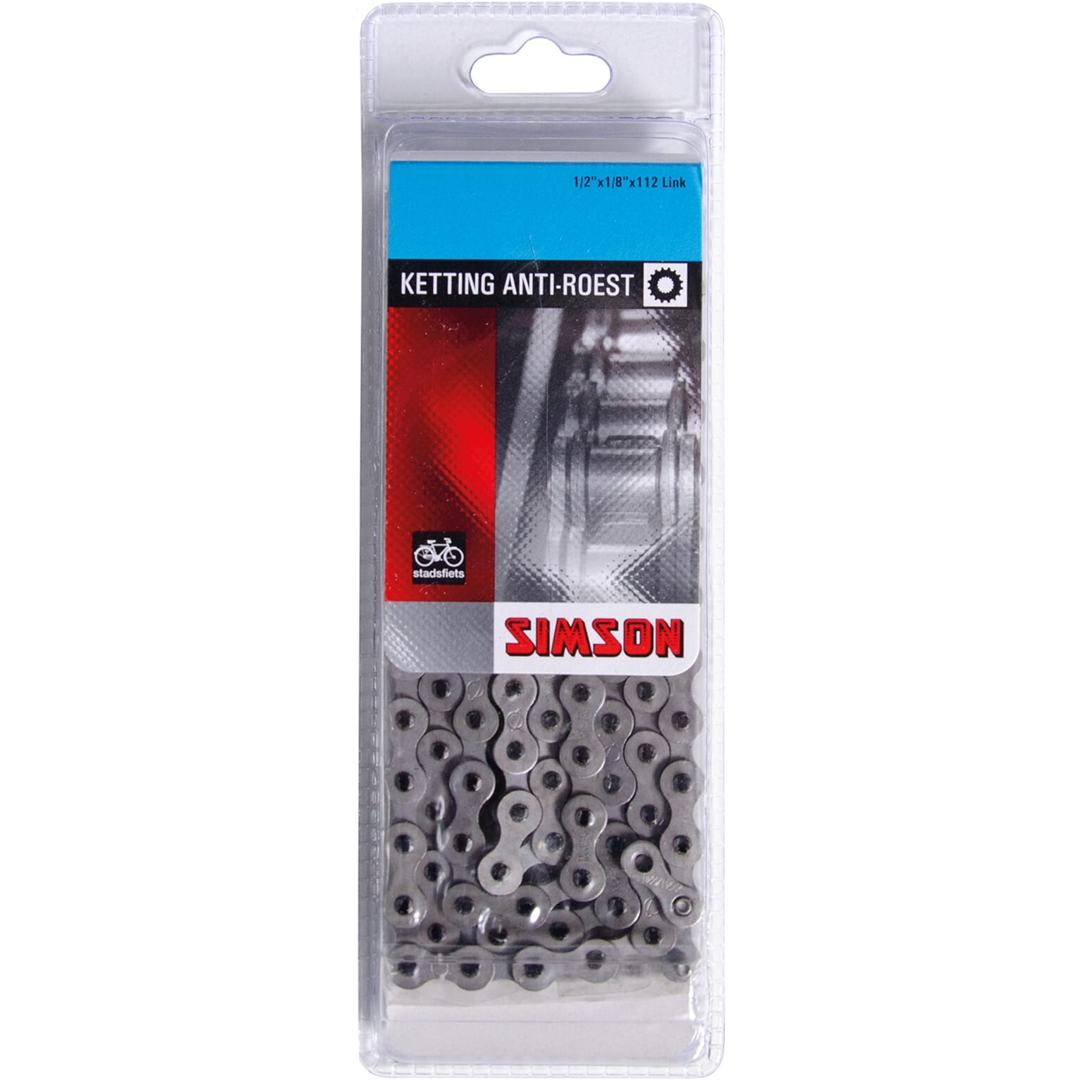 Simson ketting 1/2x1/8 anti roest