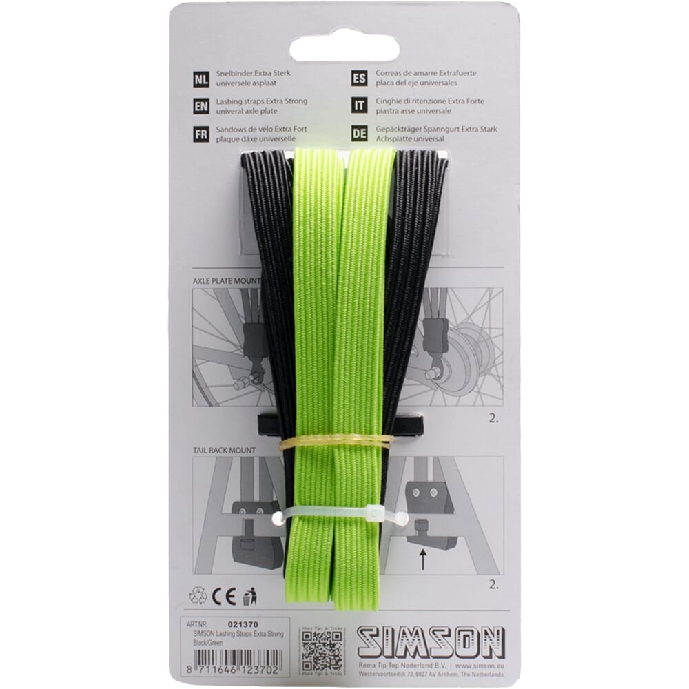 Simson snelbinder extra strong zwart/groen - Image 3