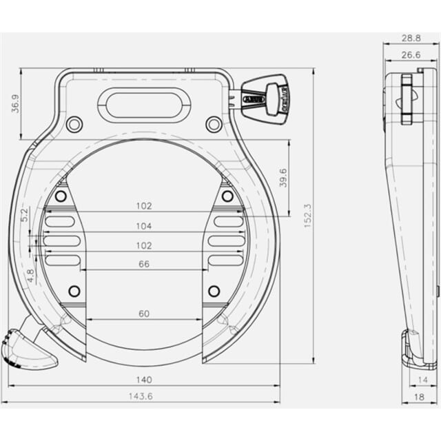 Abus ringslot Amparo 4650S ART 2 - Image 2