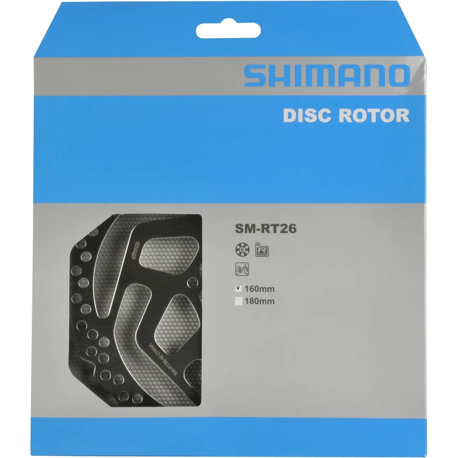 Shimano remschijf 160mm SM-RT26 6 bouts - Image 2