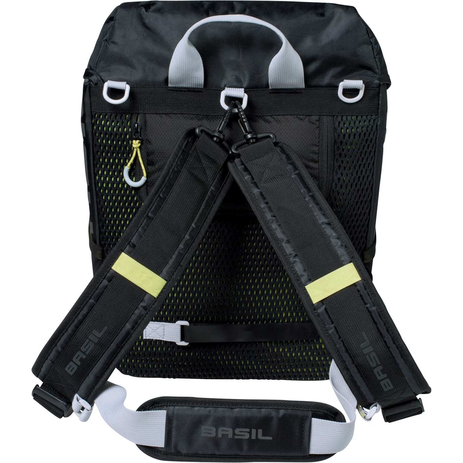 Basil rugtas Miles daypack black lime 17L - Image 4
