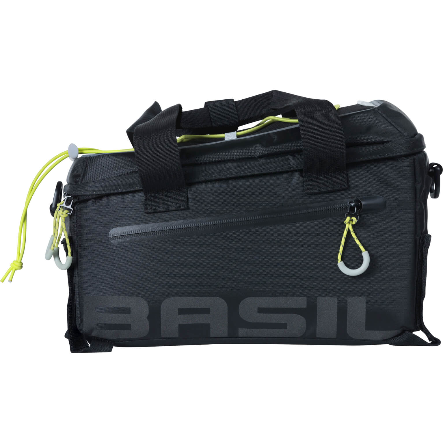 Basil dragertas Miles trunkbag zwart lime 7L - Image 2