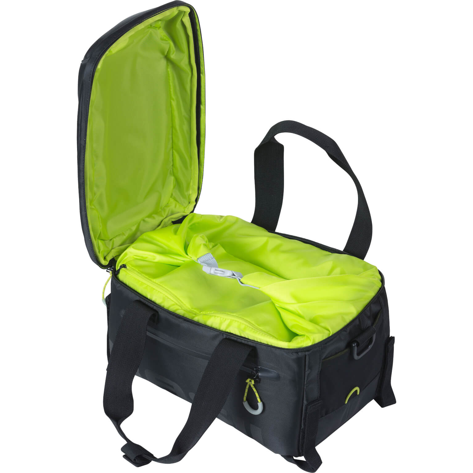 Basil dragertas Miles trunkbag zwart lime 7L - Image 4