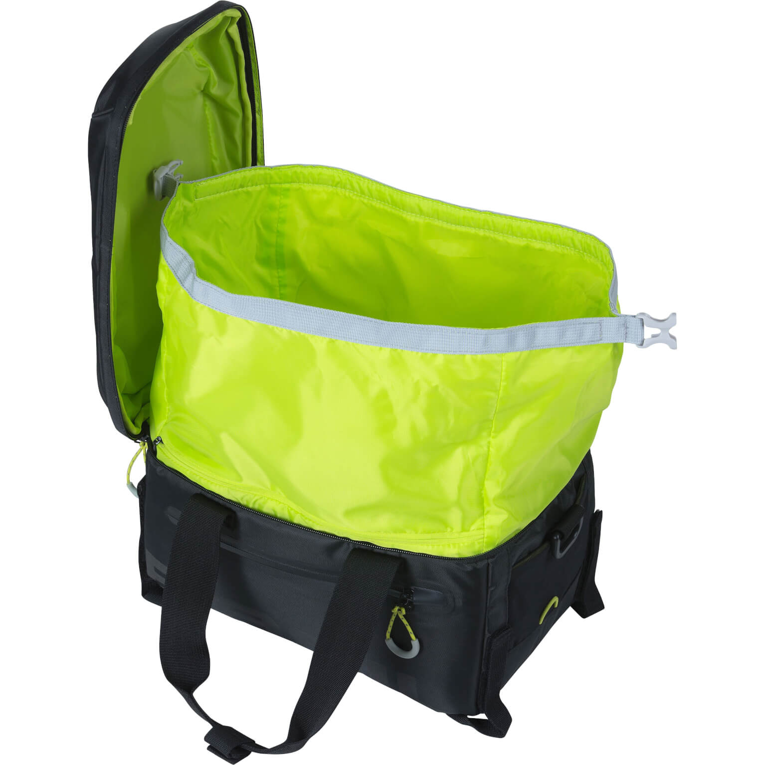 Basil dragertas Miles trunkbag zwart lime 7L - Image 5