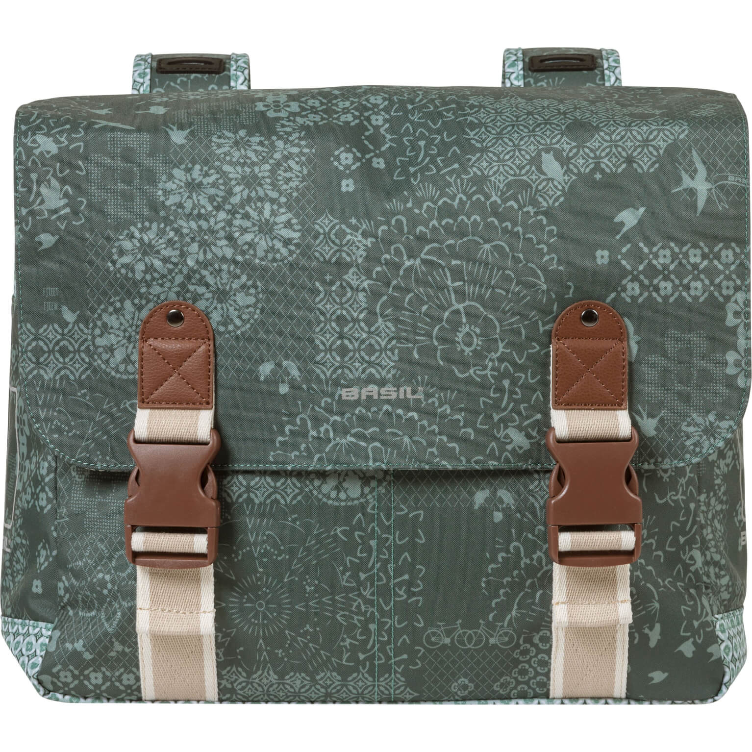 Basil fietstas dubbel Boheme forest green 35L - Image 2
