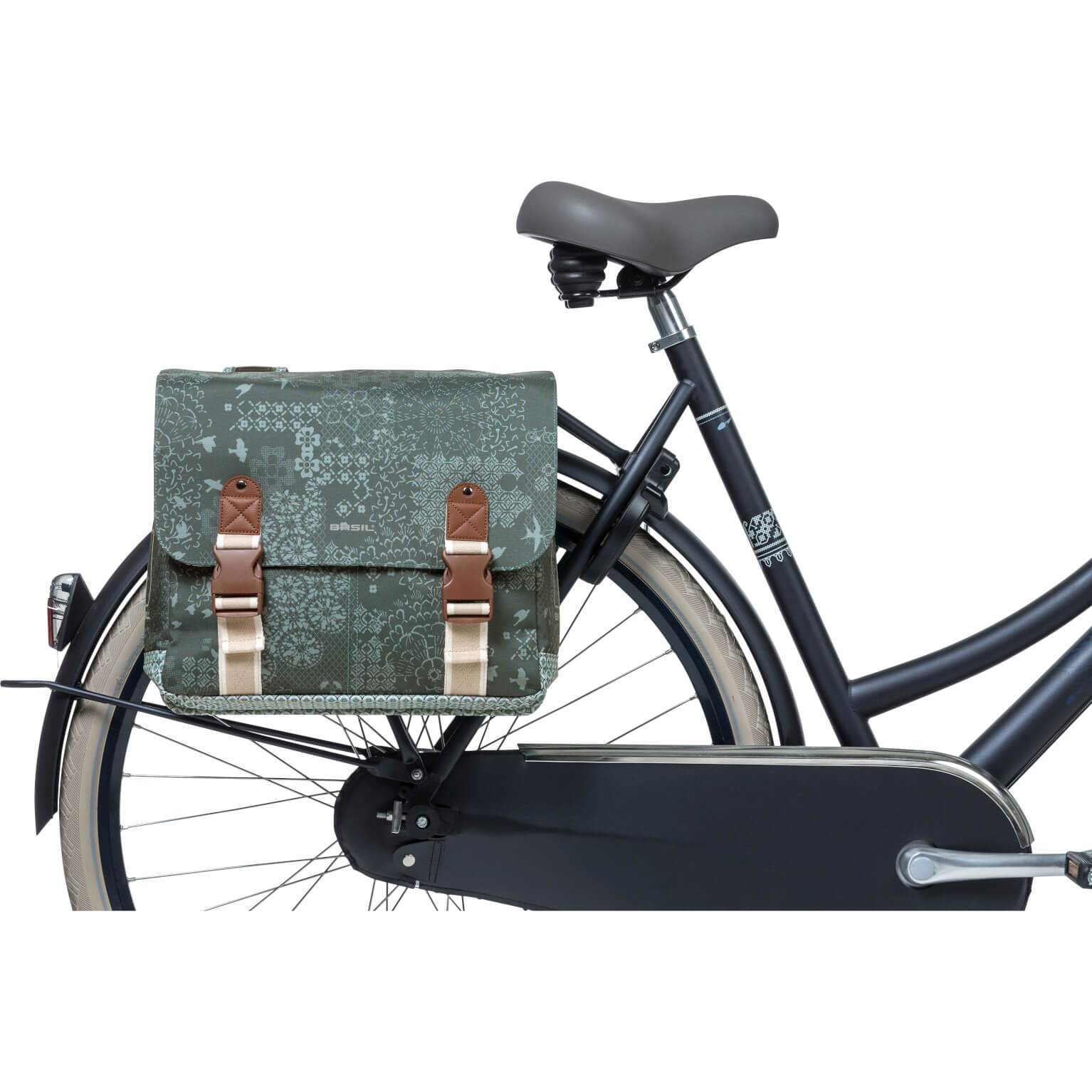 Basil fietstas dubbel Boheme forest green 35L - Image 6