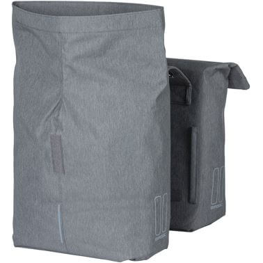 Basil fietstas dubbel City grey melee 28-32L - Image 3