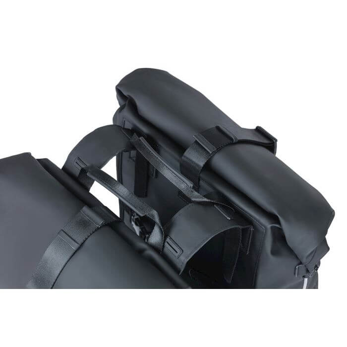 Basil fietstas dubbel SoHo Nordlight night zwart 41L - Image 5