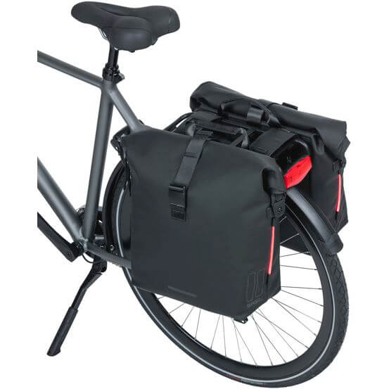 Basil fietstas dubbel SoHo Nordlight night zwart 41L - Image 7