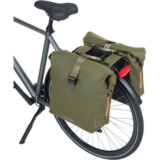 Basil fietstas dubbel SoHo Nordlight moss groen 41L - Image 7