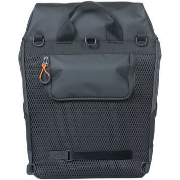 Basil rugtas Miles Tarpaulin zwart oranje 17L - Image 5