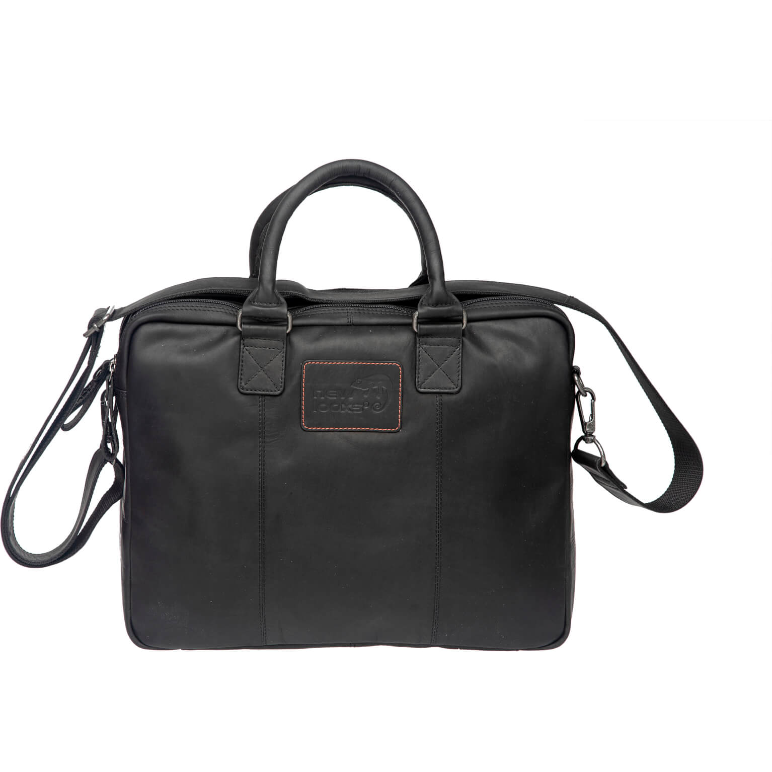 New Looxs schoudertas Santos leer zwart 13,5L - Image 2