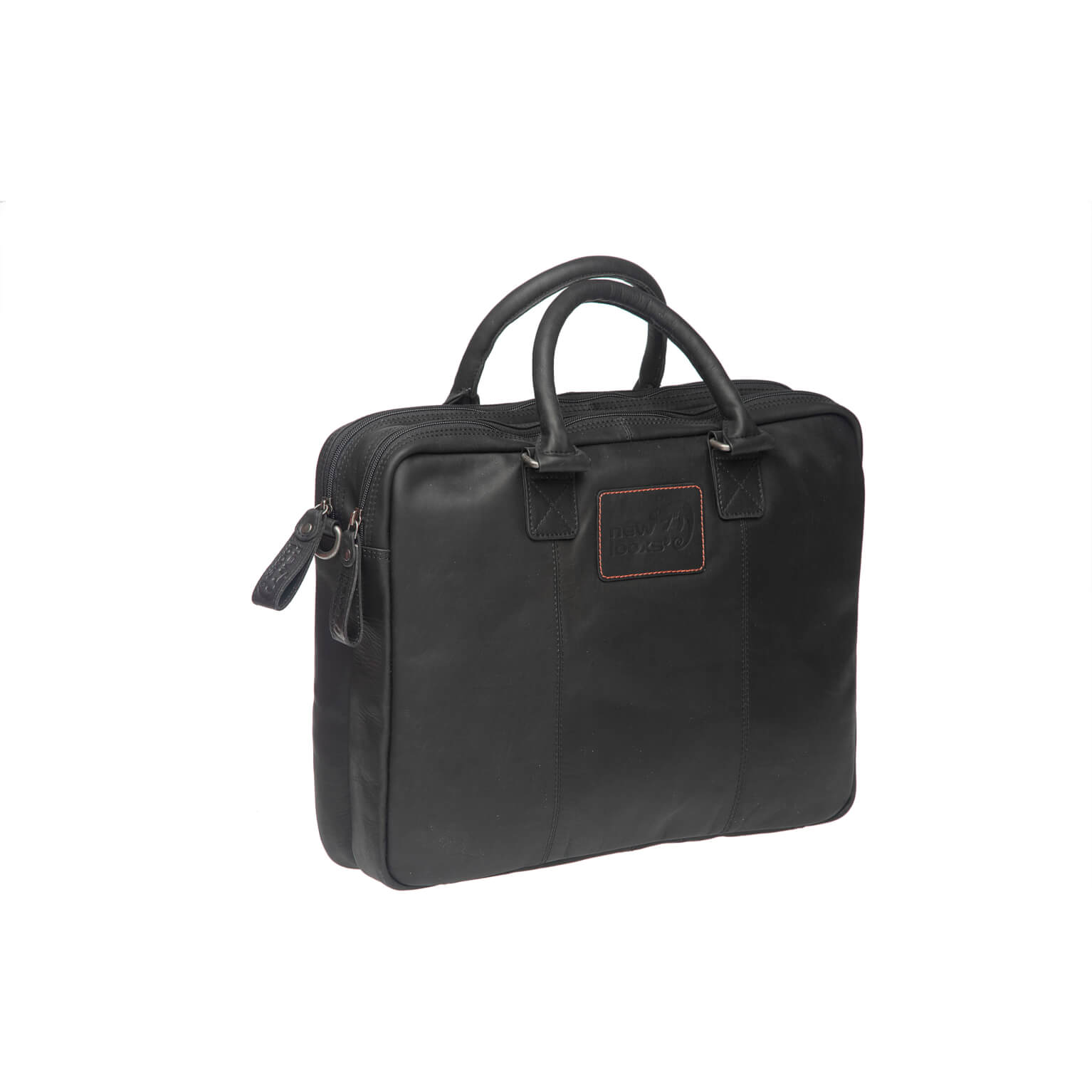 New Looxs schoudertas Santos leer zwart 13,5L