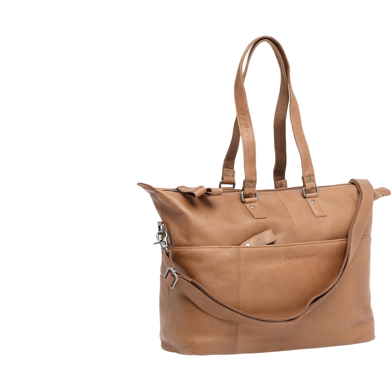 New Looxs laptoptas leer Verla cognac 21 liter - Image 7
