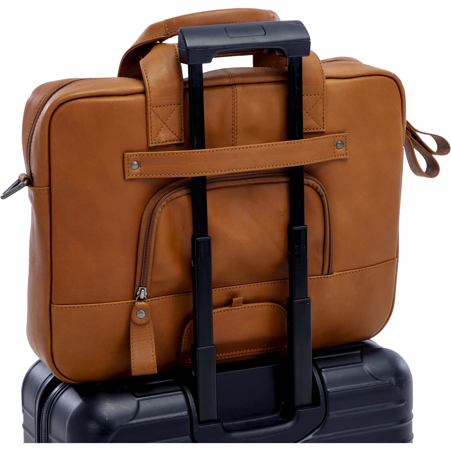 New Looxs laptoptas Luko leer cognac 7.5L 15 inch - Image 6
