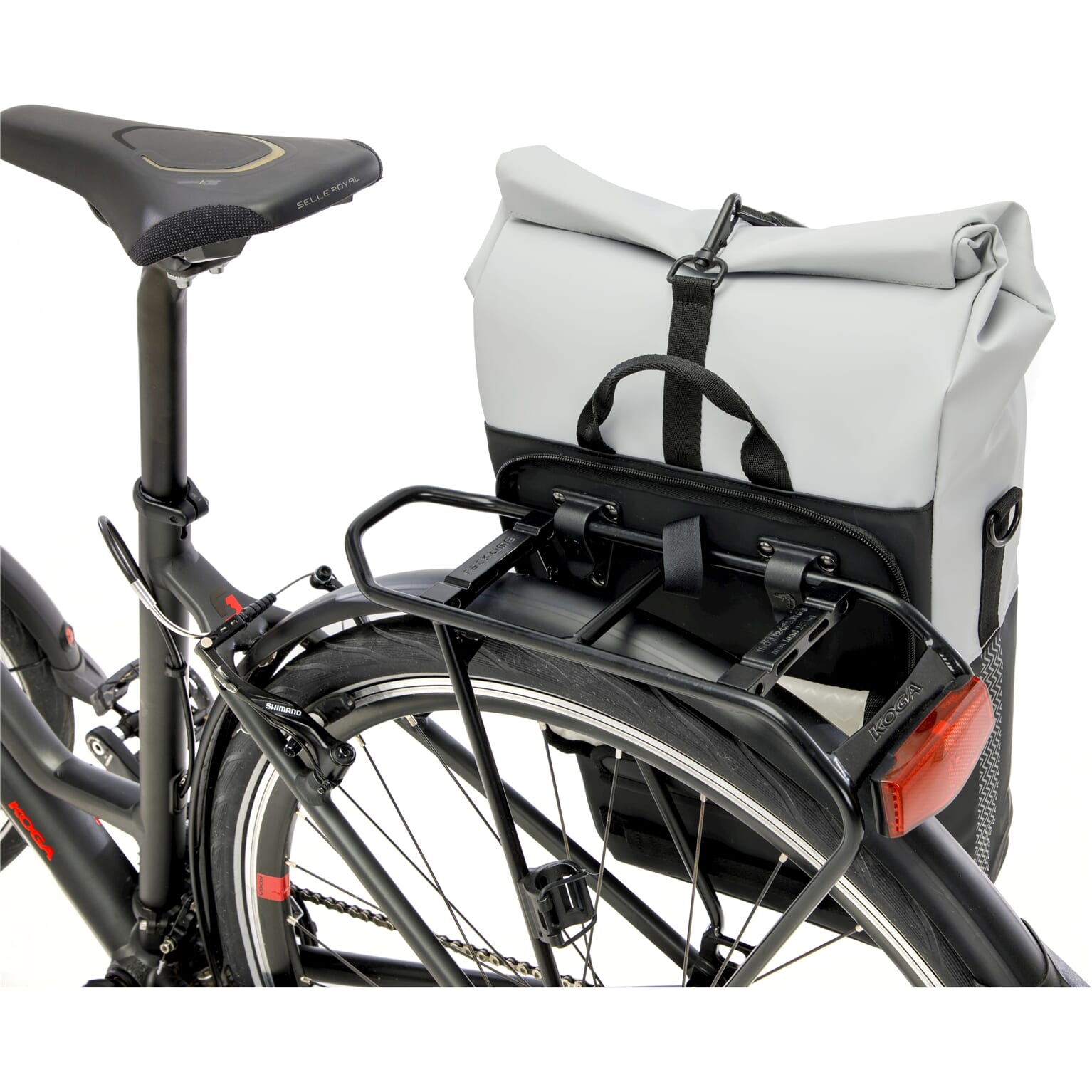 New Looxs fietstas enkel Nyborg light grey/black 17L - Image 6