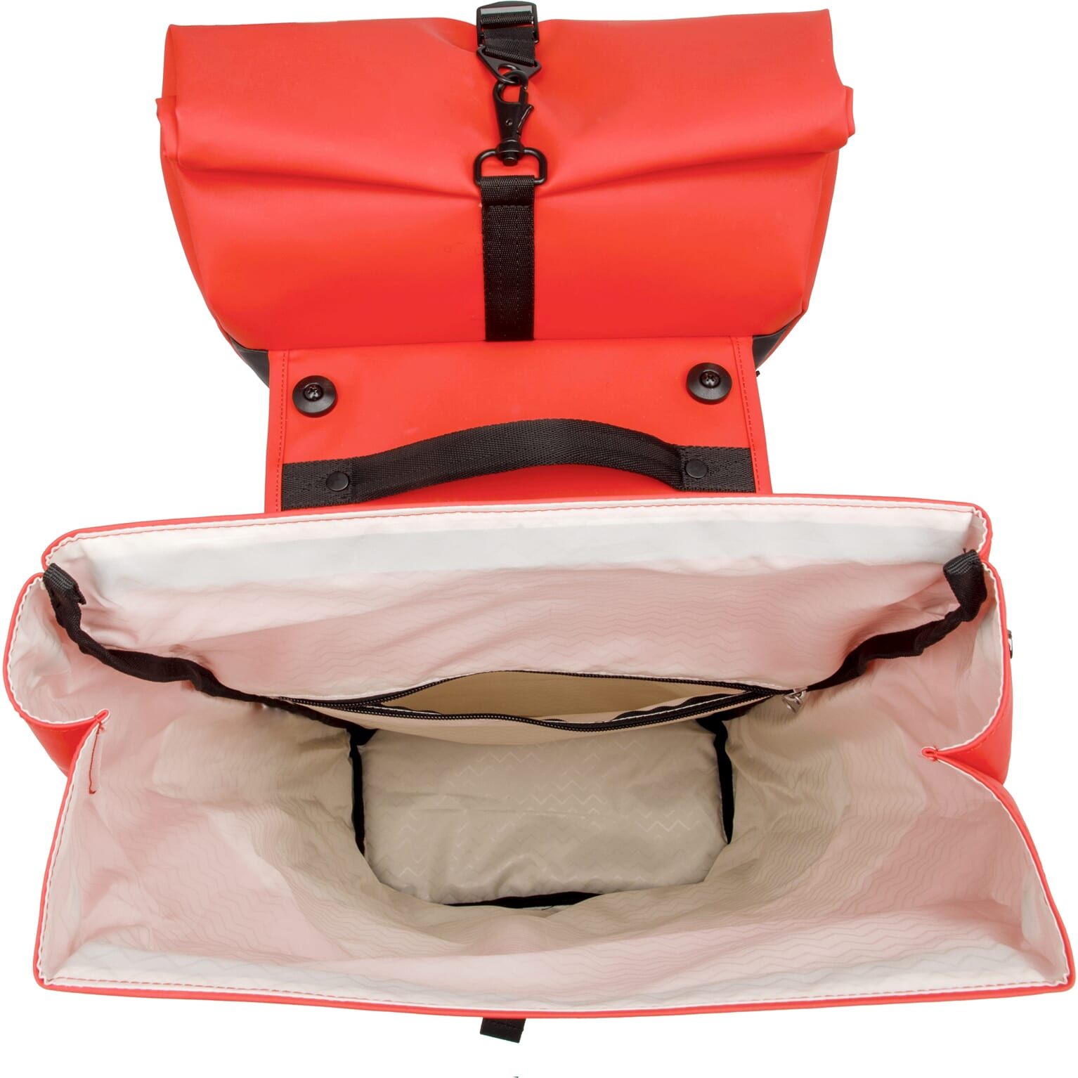 New Looxs fietstas dubbel Nyborg red/black MIK 34L - Image 4