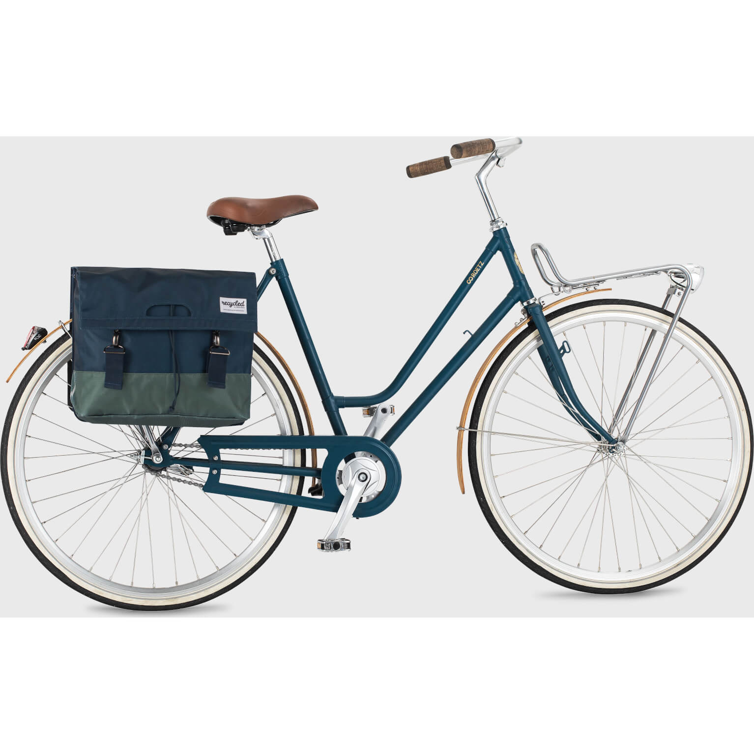 Urban Proof fietstas dubbel 40L recycled blauw groen - Image 5
