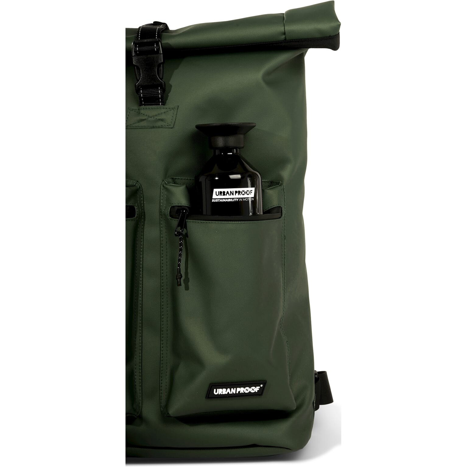 Urban Proof rolltop backpack 20L recycled groen - Image 12