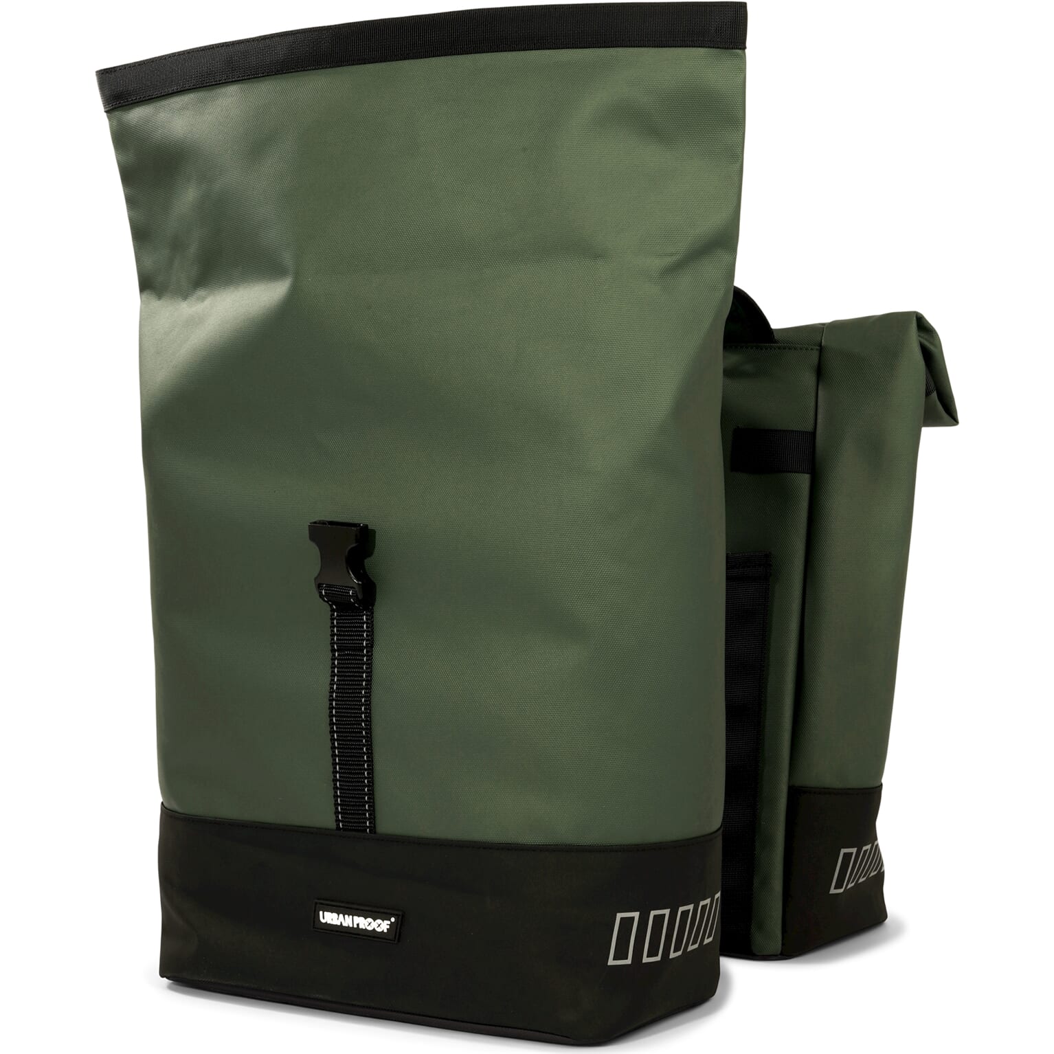 Urban Proof double rolltop bag 38L recycled groen - Image 3