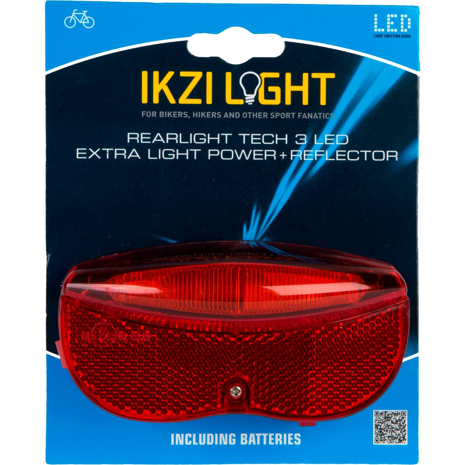 IKZI Light achterlicht 3 led batterij 80mm - Image 3