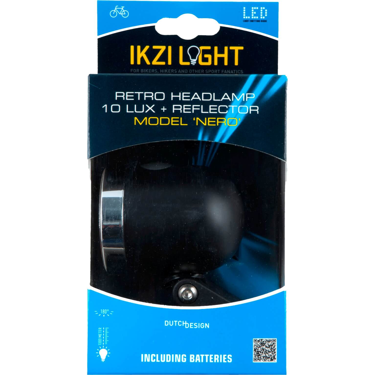 IKZI Light koplamp Nero batterij 10 lux zwart - Image 2