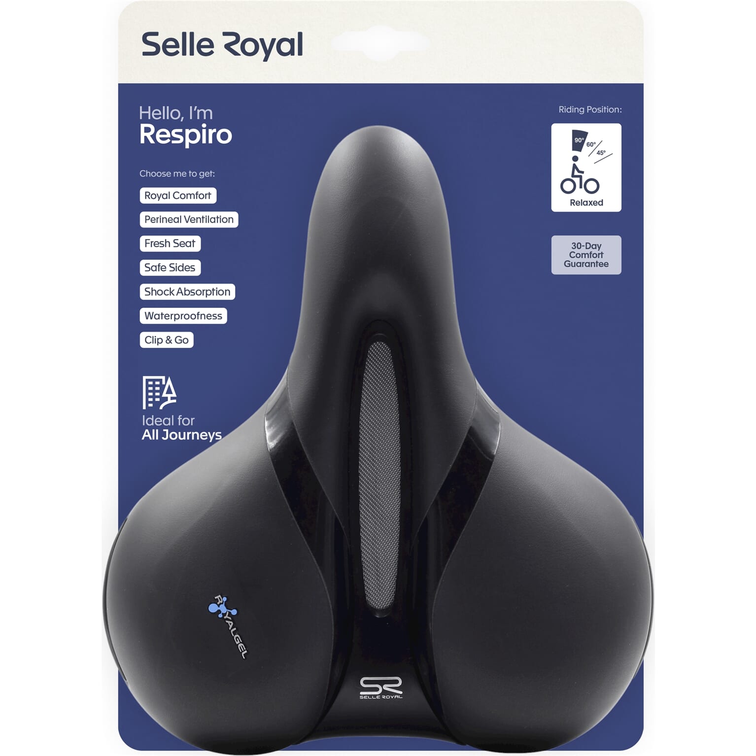 Selle Royal zadel Respiro Relaxed 5132 zwart - Image 4