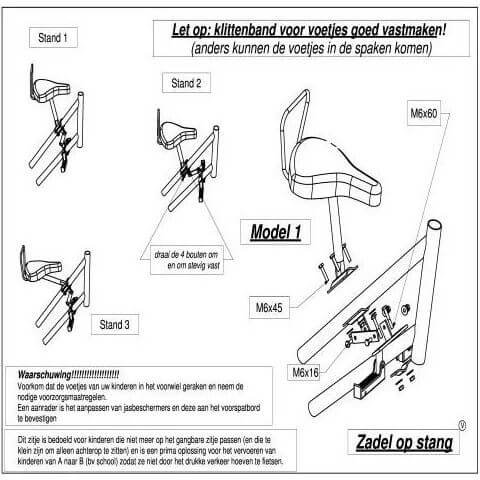 zadel op buis D fiets model 1 - Image 2
