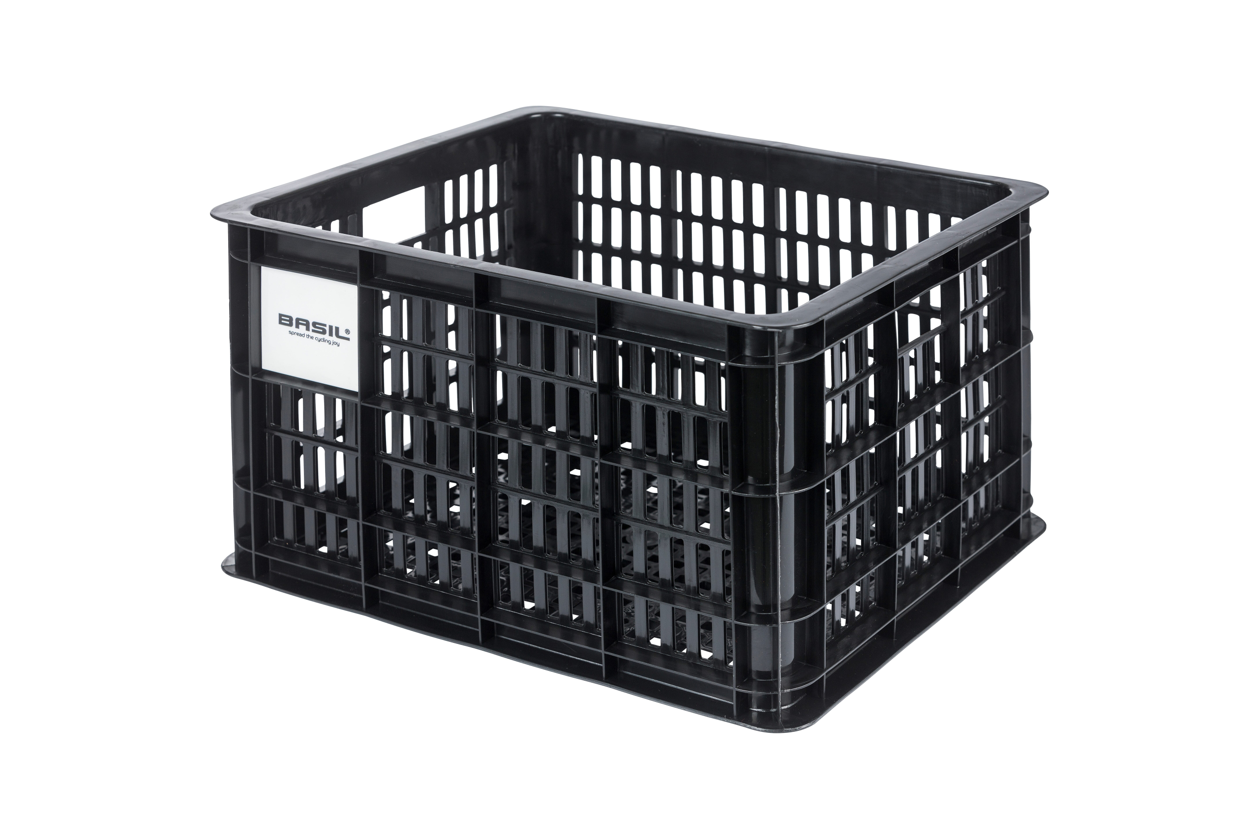 Basil fietskrat M MIK black 29.5L recycled