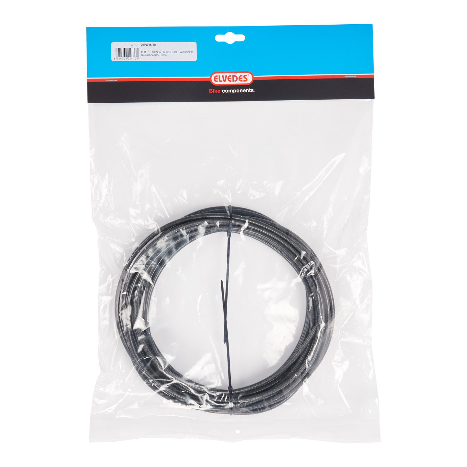 Elvedes lineaire buitenkabel 5mm carbon look 10m