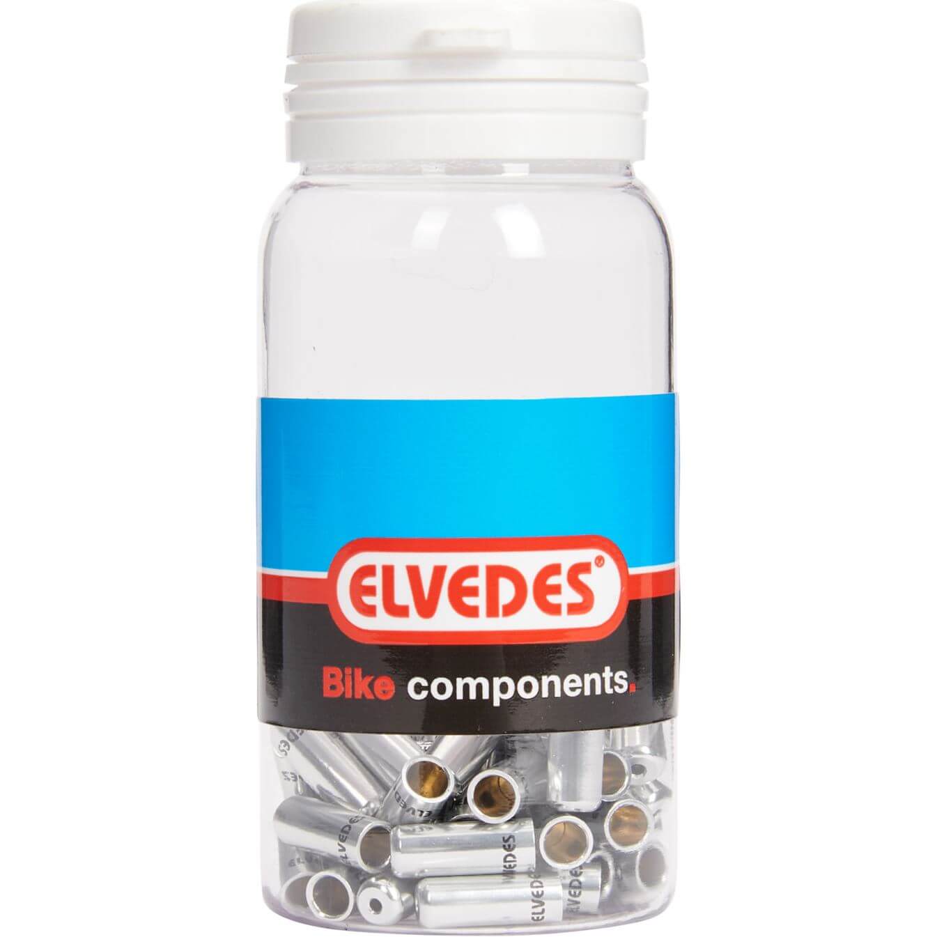 Elvedes gesealede ferrules 4,3mm zilver (50)