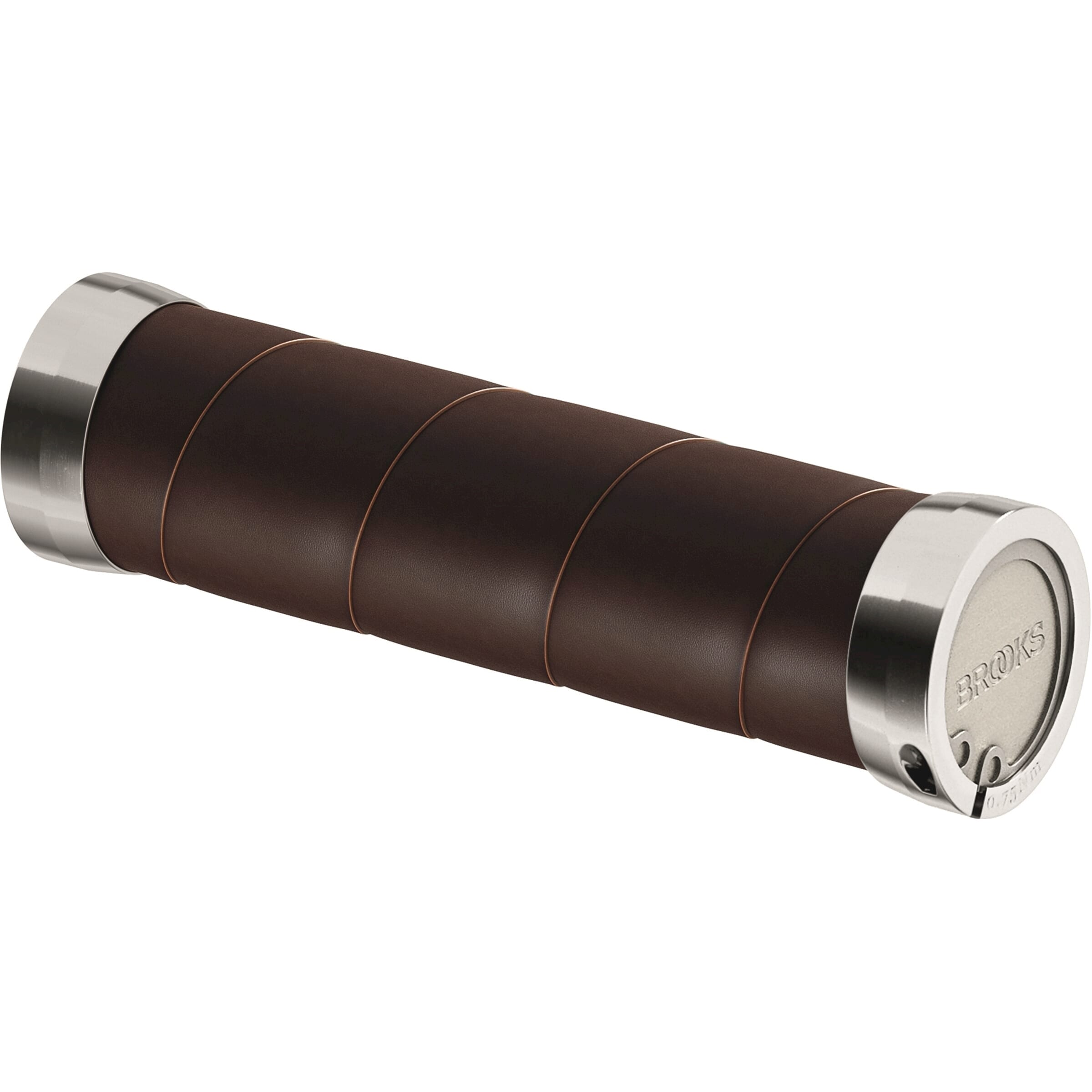 Brooks handvatten Slender Leather grips 100/130mm a. brown