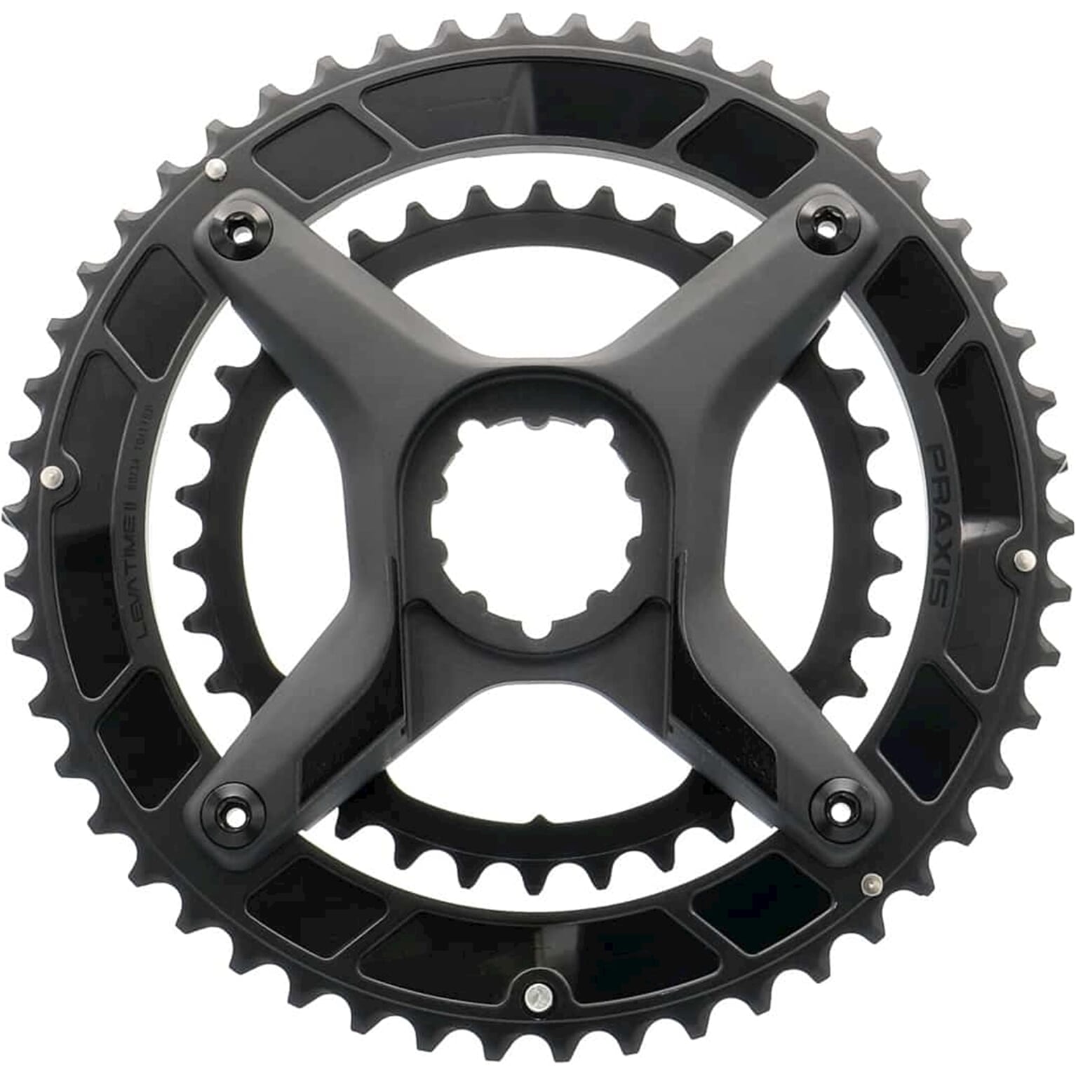 Praxis kettingblad LT2 Xring/Spider Kit 48/32 zwart