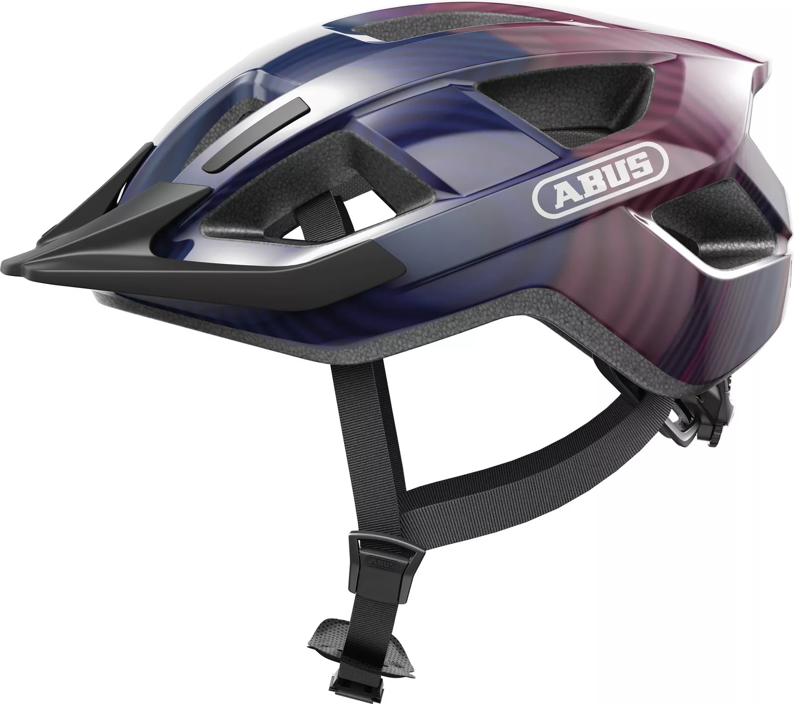 Abus helm Aduro 3.0 LED purple waves L 58-62cm