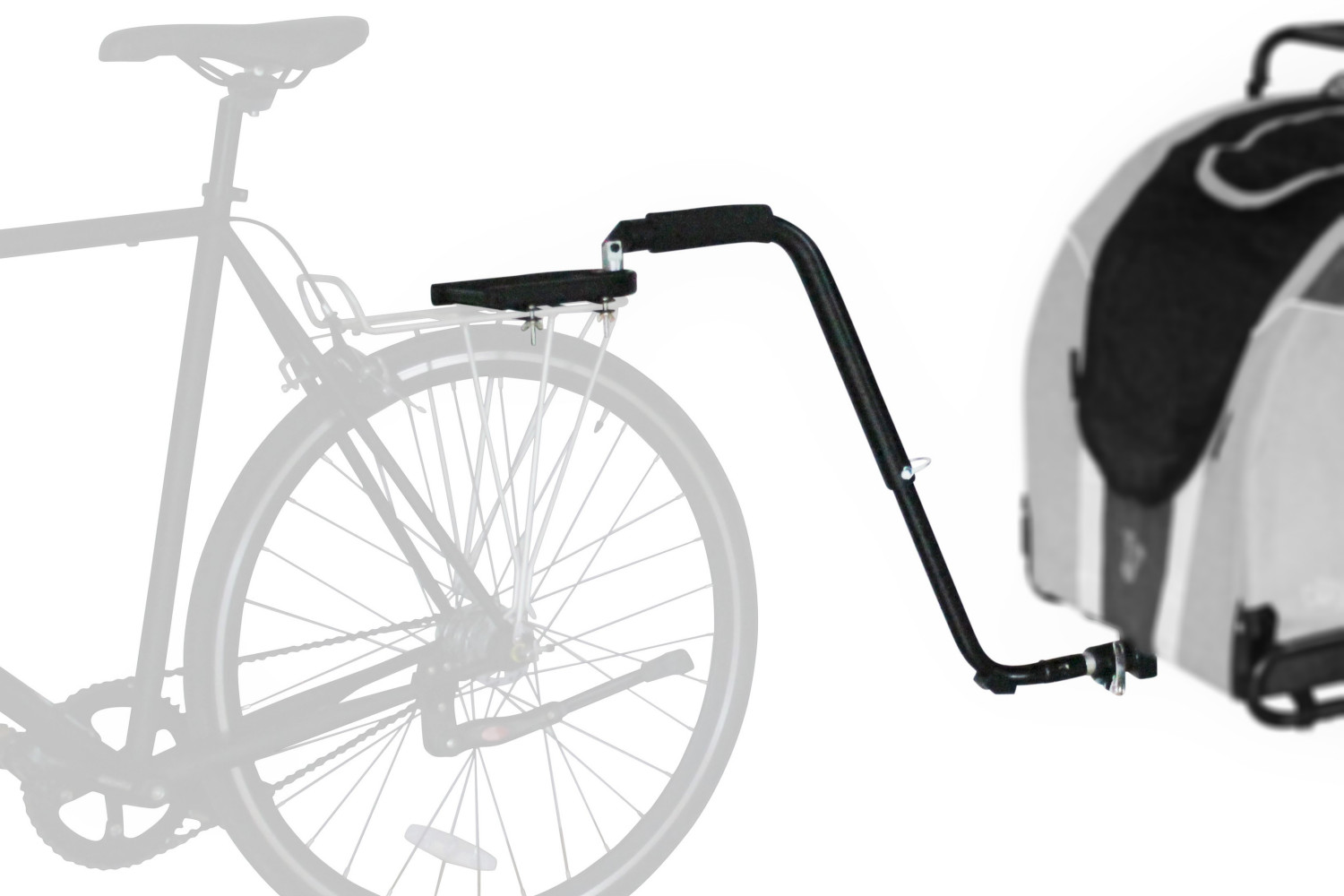 DoggyRide trekstang bagagedrager zwart incl. Britch Lite