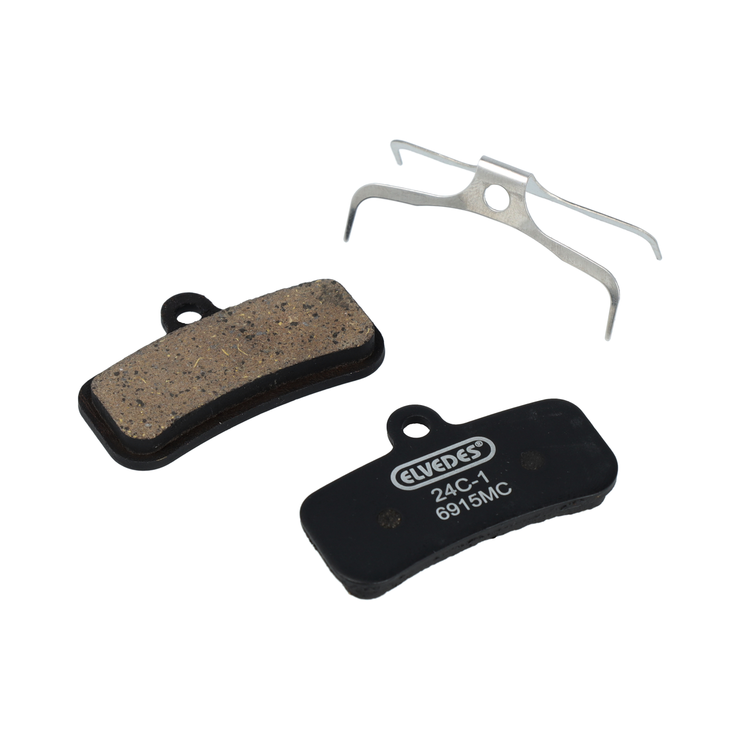 Elvedes schijfremblok 5mm Tektro Q13RS metallic carbon