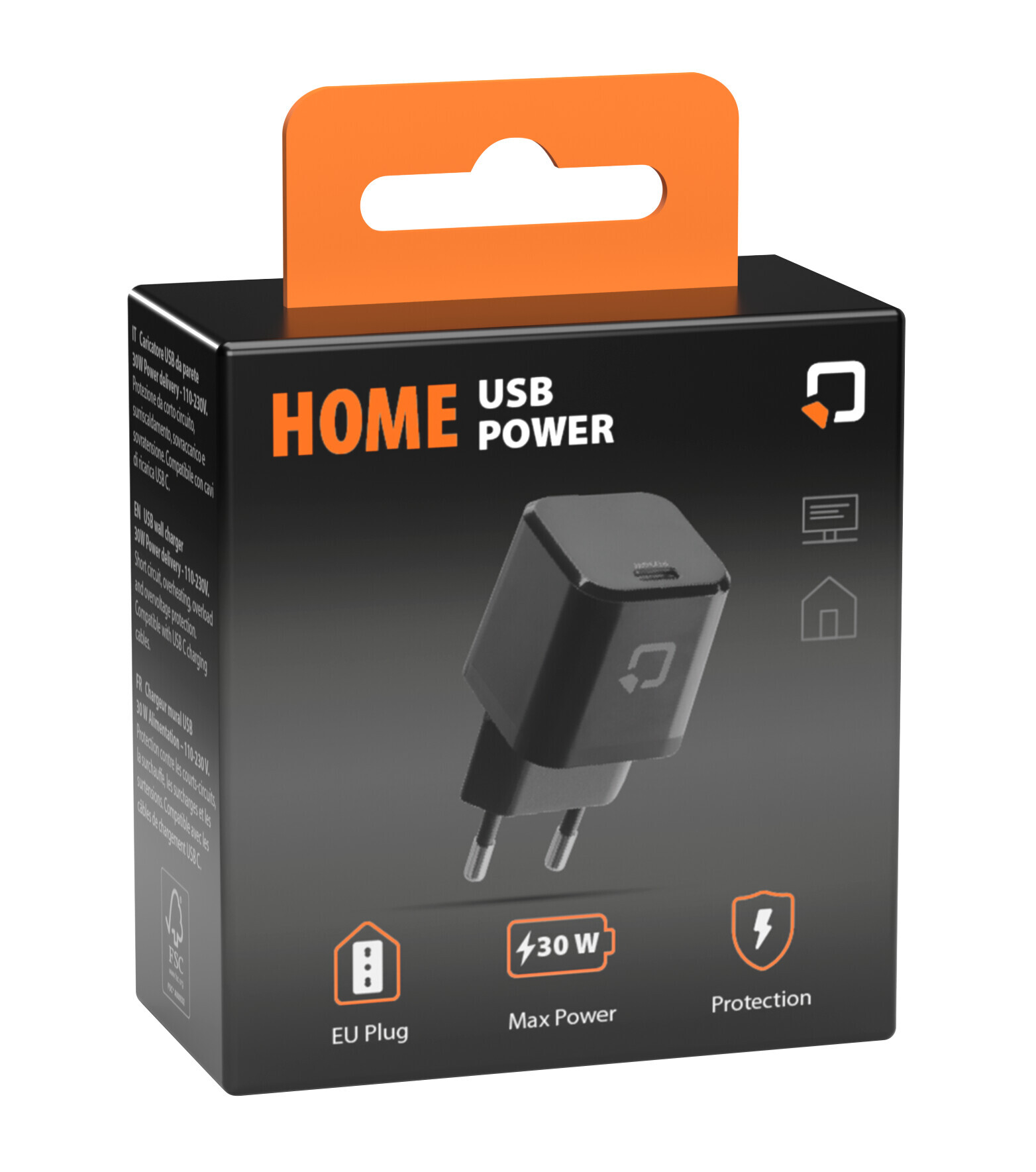 Optiline Home USB-C Charger - PD - 30W - 110/230V