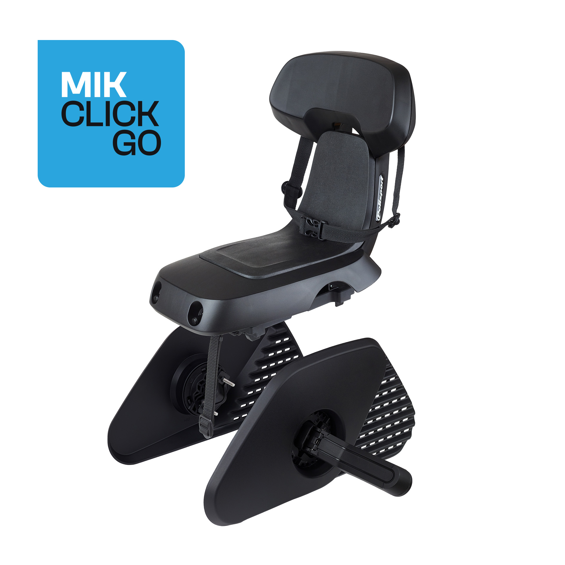 Polisport achterzitje Guppy Junior zwart MIK-HD